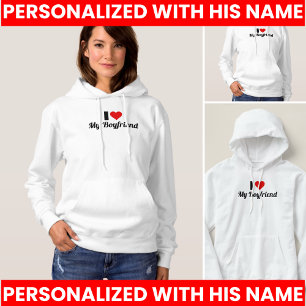Ik hou van mijn vriend ontwerp hoodie