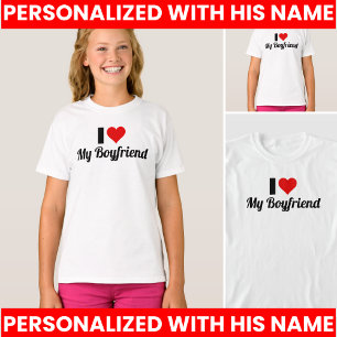 Ik hou van mijn vriend ontwerp t-shirt