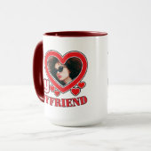 Ik hou van mijn vriend op maat mok (Voorkant links)