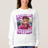 Ik hou van mijn vriend Paarse bootleg rapper foto Trui (Voorkant)