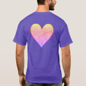 Ik hou van mijn vriend Rainbow Heart T-shirt (Achterkant)