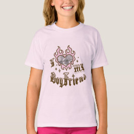 Ik hou van mijn vriend - Rood - DingusDesign - Bby T-shirt