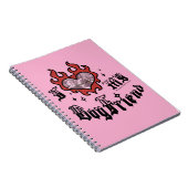 Ik hou van mijn vriend - Rood - DingusDesign Notitieboek (Rechterzijde)
