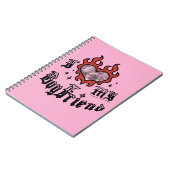 Ik hou van mijn vriend - Rood - DingusDesign Notitieboek (Linkerzijde)