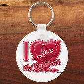 Ik hou van mijn vriend rood - hart sleutelhanger (Voorkant)