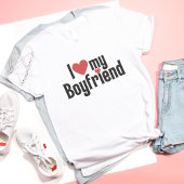 Ik hou van mijn vriend Schattige Valentijnsdag Gif T-shirt