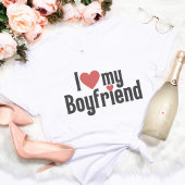 Ik hou van mijn vriend Schattige Valentijnsdag Gif T-shirt