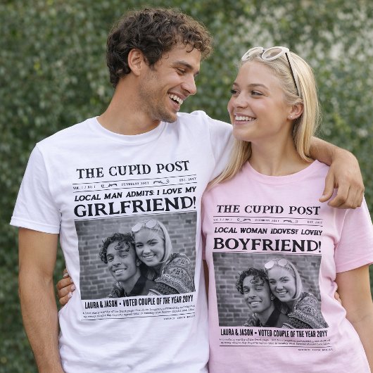 IK HOU VAN MIJN VRIEND Shirt, Leuke Aangepaste Kra T-shirt
