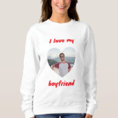 Ik hou van mijn vriend sweatshirt (Voorkant)