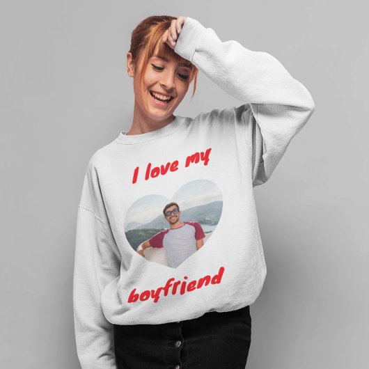 Ik hou van mijn vriend sweatshirt