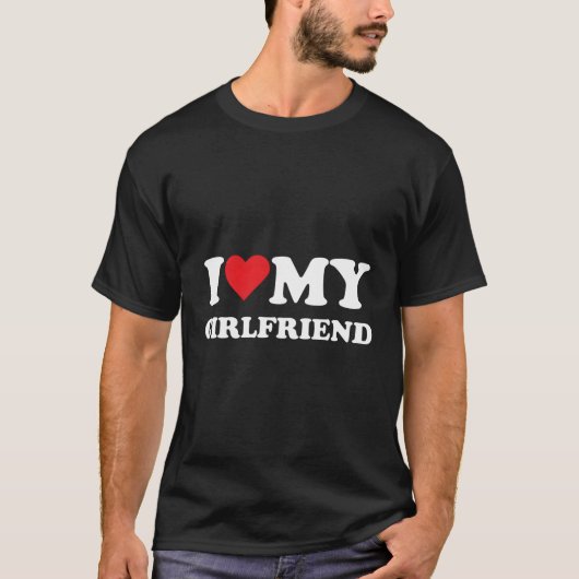 Ik hou van mijn vriend t-shirt (Voorkant)