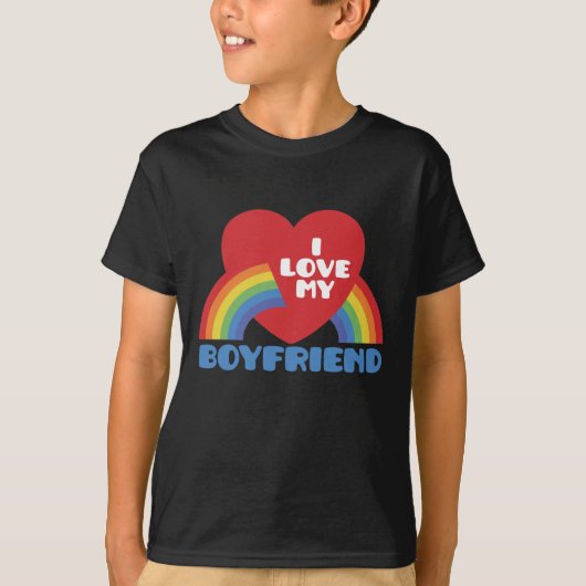 Ik hou van mijn vriend t-shirt (Voorkant)
