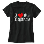 Ik hou van mijn vriend t-shirt