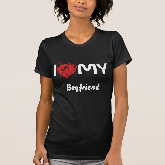 Ik hou van mijn vriend t-shirt (Voorkant)
