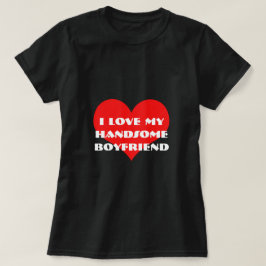 Ik hou van mijn vriend Valentijnsdag typografie 20 T-shirt