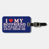 Ik hou van mijn vriend Valentine Dag. Bagagelabel (Voorkant horizontaal)