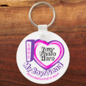 Ik hou van mijn vriend verjaardag sleutelhanger (Voorkant)