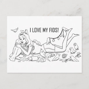 Ik hou van mijn vrienden briefkaart