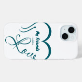 Ik hou van mijn vrienden - Knuffels Case-Mate iPhone Case (Achterkant (horizontaal))