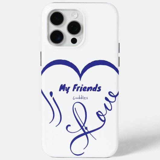 Ik hou van mijn vrienden - Knuffels Case-Mate iPhone Case (Achterkant)