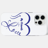Ik hou van mijn vrienden - Knuffels Case-Mate iPhone Case (Achterkant (horizontaal))