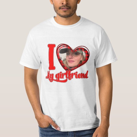 Ik hou van mijn Vriendin, aangepast Shirt (Voorkant)