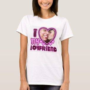 Ik hou van mijn Vriendin aangepaste T-shirt