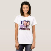 Ik hou van mijn Vriendin aangepaste T-shirt (Voorkant volledig)