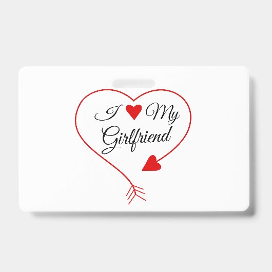 "Ik hou van mijn vriendin" Badge (Front)