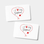 "Ik hou van mijn vriendin" Badge (Front & Back)