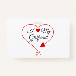 "Ik hou van mijn vriendin" Badge