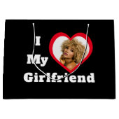 Ik hou van mijn Vriendin Bae Aangepaste Foto Groot Cadeauzakje (Voorkant)