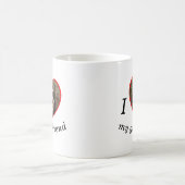 Ik hou van mijn Vriendin Boyvriend Custom Foto Tex Koffiemok (Center)