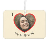 Ik hou van mijn Vriendin Boyvriend Custom Photo Ca Luchtverfrisser (Achterkant)