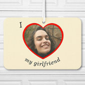 Ik hou van mijn Vriendin Boyvriend Custom Photo Ca Luchtverfrisser