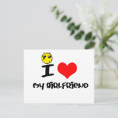 Ik hou van mijn Vriendin Briefkaart (Staand voorkant)