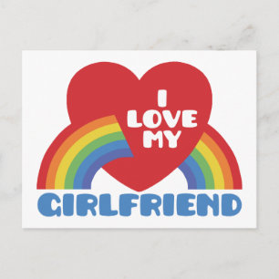 Ik hou van mijn Vriendin Briefkaart