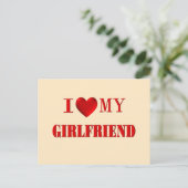 Ik hou van mijn Vriendin Briefkaart (Staand voorkant)