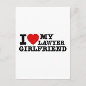 Ik hou van mijn vriendin. briefkaart (Voorkant)