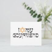 Ik hou van mijn vriendin briefkaart (Staand voorkant)