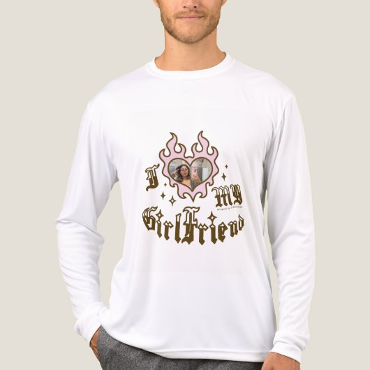Ik hou van mijn vriendin - Brown - DingusDesign Tri-Blend Shirt (Voorkant volledig)