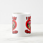 Ik hou van mijn Vriendin Bubble Red Heart Lijst Koffiemok (Center)