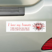 Ik hou van mijn vriendin bumpersticker (Op auto)