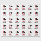 Ik hou van mijn Vriendin Cadeaupapier (Vlak)