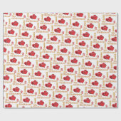 Ik hou van mijn vriendin cadeaupapier (Vlak)