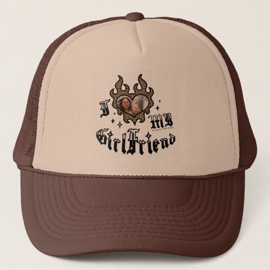 Ik hou van mijn vriendin - Cheetah - DingusDesign Trucker Pet (Voorkant)