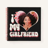 Ik hou van mijn Vriendin Custom Black Notitieboek (Voorkant)