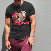 Ik hou van mijn Vriendin Custom Black T-shirt