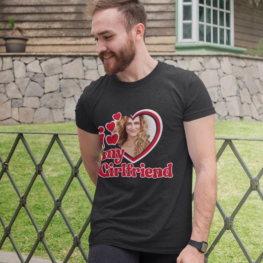 Ik hou van mijn Vriendin Custom Black T-shirt