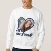 Ik hou van mijn Vriendin Custom Photo Love Cute Un Trui (Voorkant)